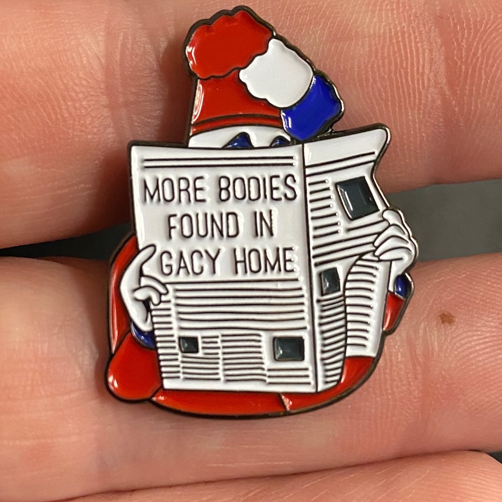Serial killer John Wayne gacy clown pin